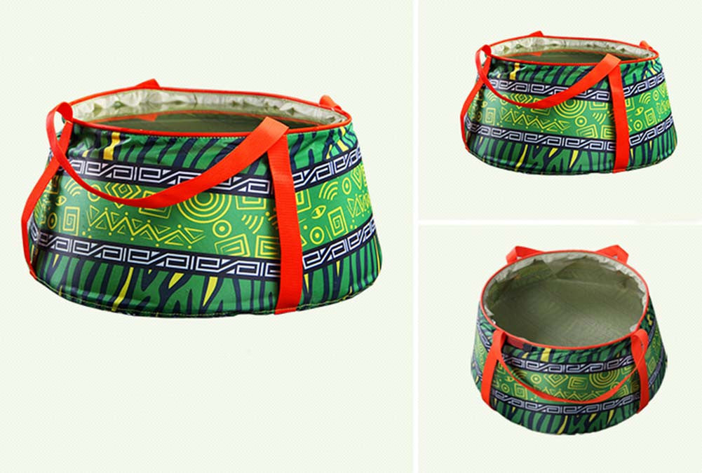 10L Sport Camp Bucket Water Container Wash Kit Collapsible Sink National Wind