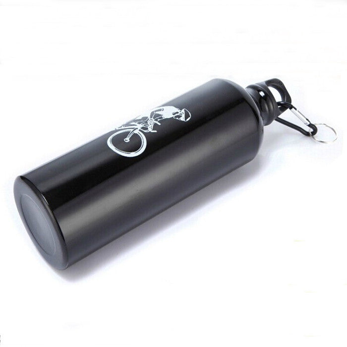 Cycling Camping Bicycle Sports Aluminum Alloy Water Bottle 750ml BK