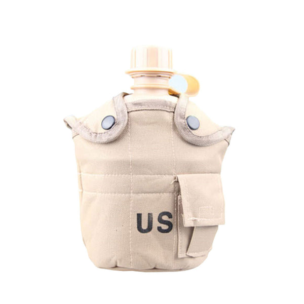 Camo Series Army Style Canteen Outdoor Hunting Camping Canteen Mud Color