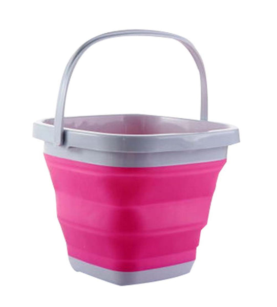 Car Wash Bucket Outdoors Fishing Portable Barrel Folding Bucket,10 L